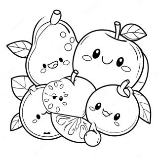 Pagina Para Colorir De Frutas Chibi Fofas 70505-55800