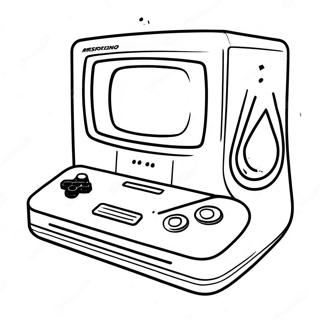 Pagina Para Colorir De Console De Videogame Retro 711-580