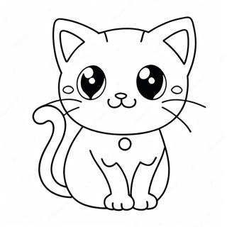 Pagina Para Colorir Gato Kawaii Fofo 71694-56760