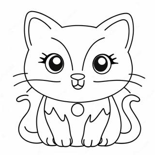 Pagina Para Colorir Gato Kawaii Adoravel Com Olhos Grandes 71695-56754