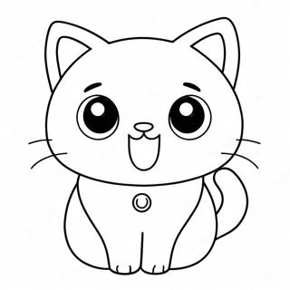 Pagina Para Colorir Gato Kawaii Adoravel Com Olhos Grandes 71695-56755