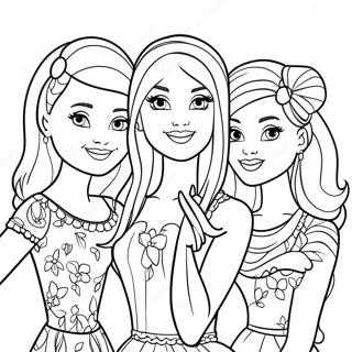 Barbie E Suas Irmãs Páginas Para Colorir