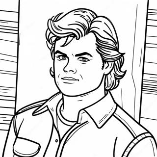 Steve Harrington Páginas Para Colorir