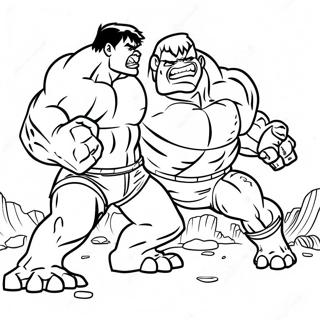 Hulk Vs Abominação Páginas Para Colorir