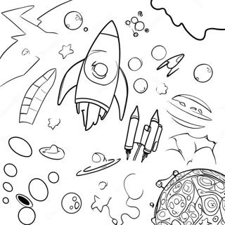 Pagina Para Colorir Da Aventura Espacial De Conectar Os Pontos 73035-57833