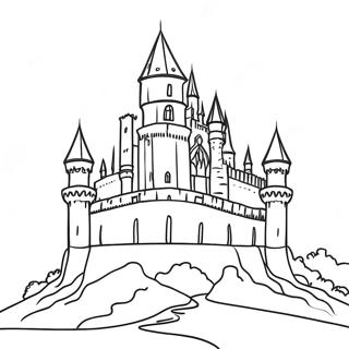 Pagina Para Colorir Da Majestosa Torre Do Castelo 73195-57973