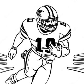 Pagina Para Colorir Do Ezekiel Elliott Correndo Com A Bola 74015-58613