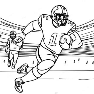 Pagina Para Colorir Do Ezekiel Elliott Correndo Com A Bola 74015-58616