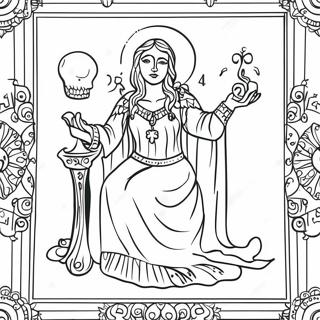 Pagina Para Colorir Cartas De Tarot 8140-6481