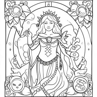 Pagina Para Colorir Cartas De Tarot 8140-6482