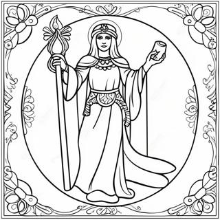 Pagina Para Colorir Cartas De Tarot 8140-6484