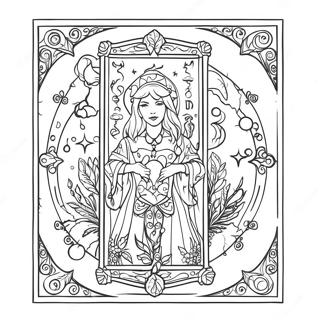 Pagina Para Colorir Cartas De Tarot Misticas 8141-6485