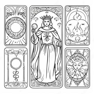 Pagina Para Colorir Cartas De Tarot Misticas 8141-6488