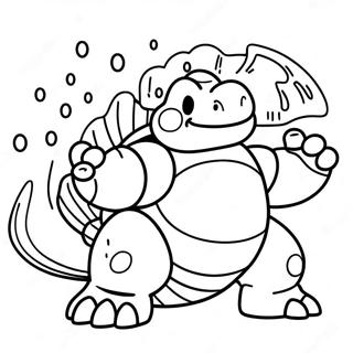 Pagina Para Colorir Do Blastoise Com Canhoes De Agua 8371-6672