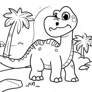 Pagina Para Colorir Da Aventura Dos Dinossauros 8900-7074