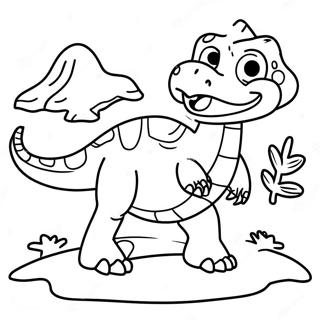 Pagina Para Colorir Da Aventura Dos Dinossauros 8900-7075