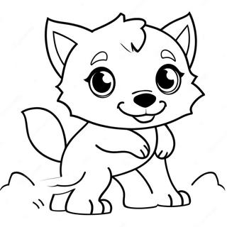 Pagina Para Colorir De Lobo Chibi Brincalhao 9661-7768